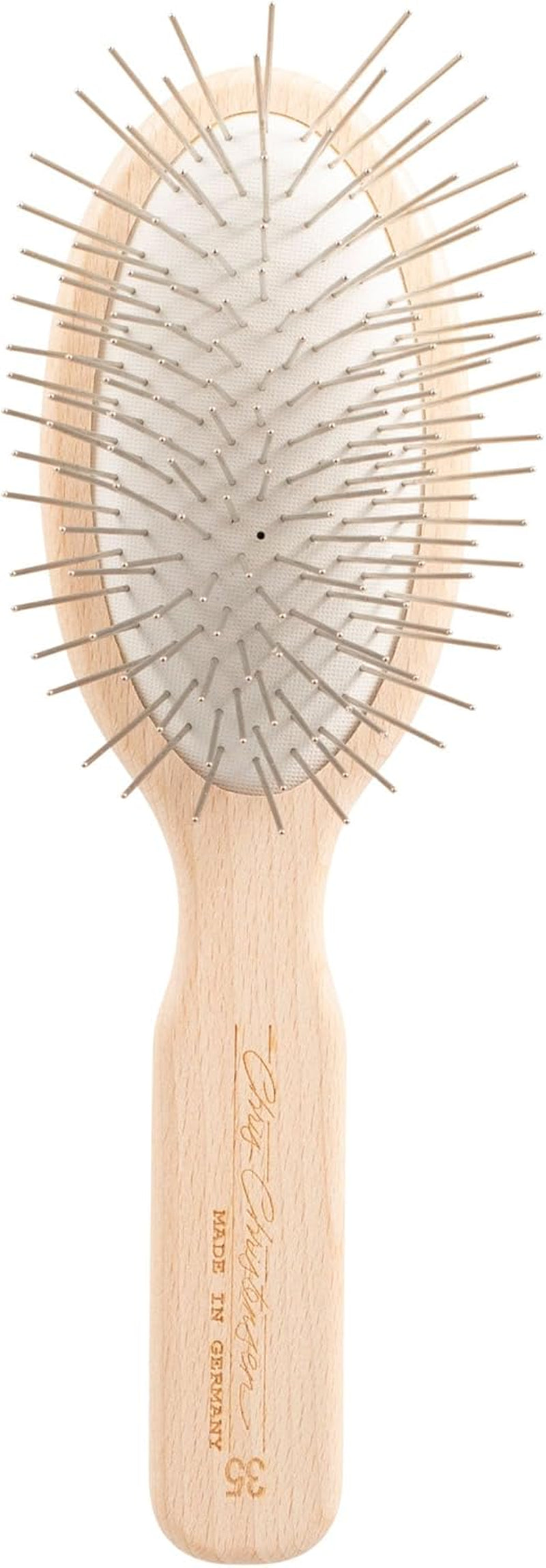 35 Mm Oval Pin Dog Brush, Original Series, Groom like a Professional, Stainless Steel Pins, Lightweight Beech Wood Body, Ground and Polished Tips